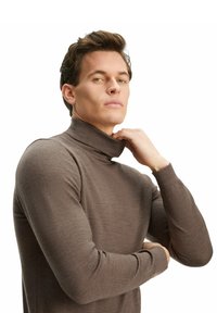 FALKE BASIC ROLL NECK - Strickpullover - bormio mel