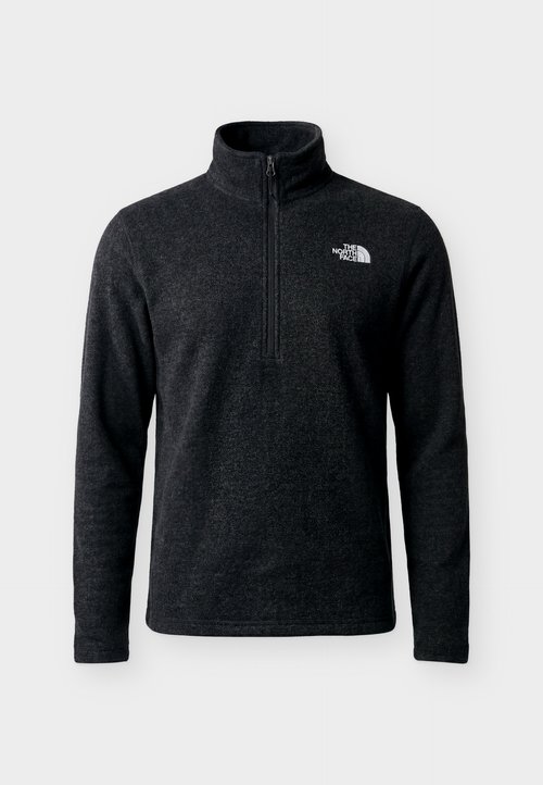 The North Face TEXTURED CAP ROCK 1/4 ZIP - Fleece jumper - black heather — foto 5