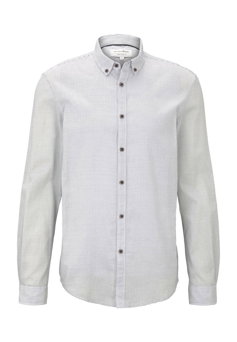 TOM TAILOR DENIM Comfort fit Camicia in Beige | ABOUT YOU