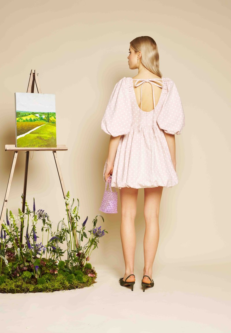 pink sister jane dress Nouveau Ruffle Mini Dress Sister Jane