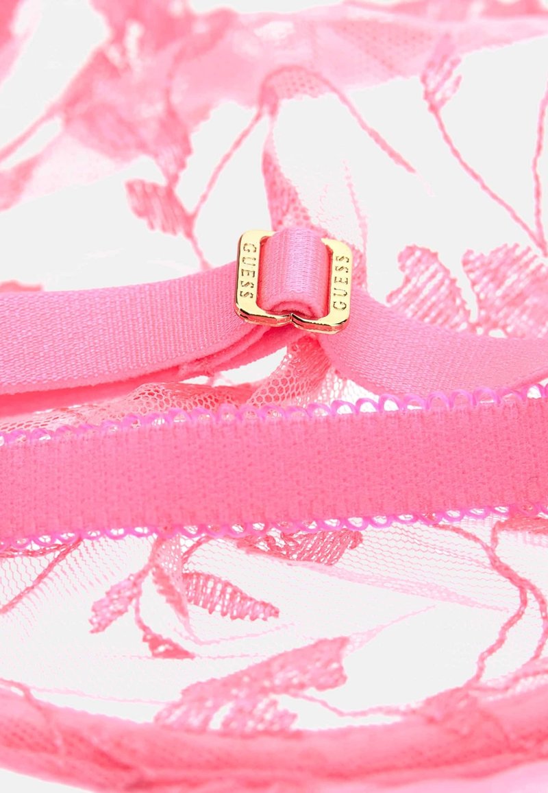 Barboteuse (romper) GUESS Rose Sans Bretelles Avec Dentelle Et Détails Fleurs - Taille S, Neuf Avec étiquettes