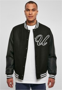 Urban Classics - BIG - Bomber stiliaus striukė - black Miniatiūros vaizdas 1