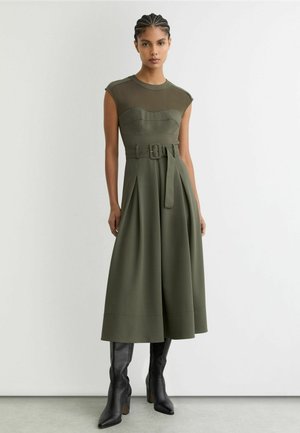 Dnevna obleka - khaki green