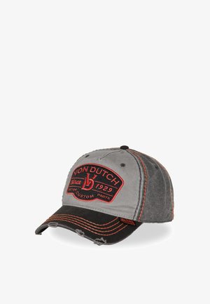 Von Dutch, CASQUETTE BASEBALL AVEC ÉCUSSON BRODÉ RETRO - Gorra - gris