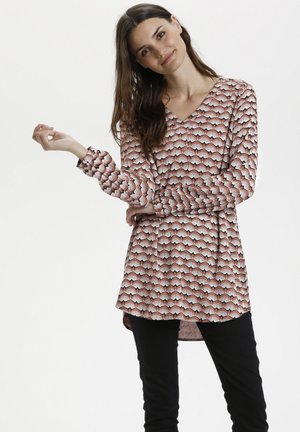 KABELLEN AMBER - Tunica - russet fan print