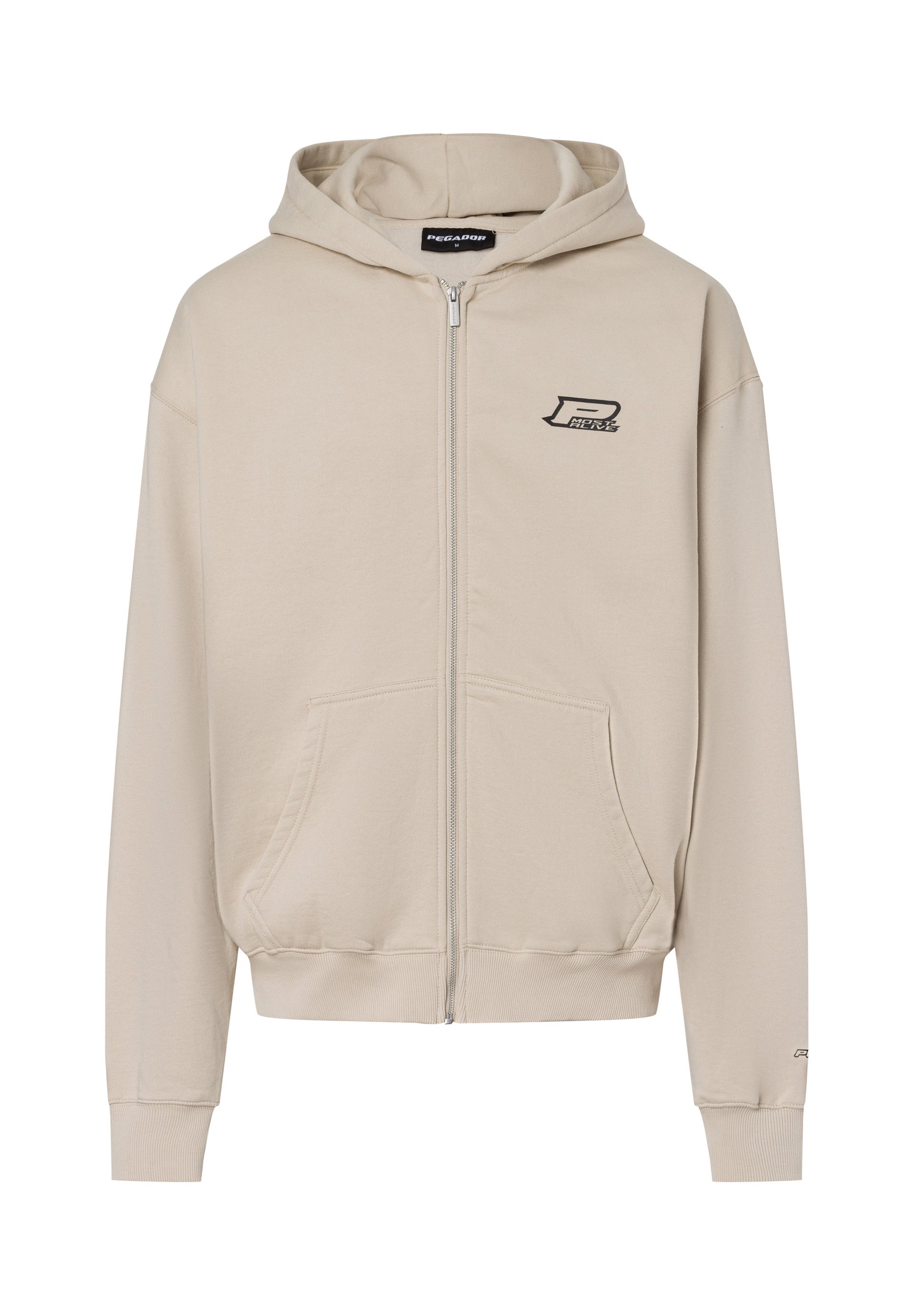 Pegador Brand Pegador Hoodie Beige Pegador Brand Oversized Hoodie