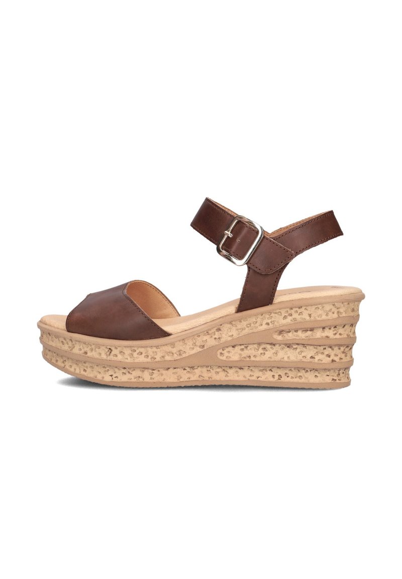 Gabor KEILSANDALETTEN - Sandalen met plateauzool - cuoio peanut
