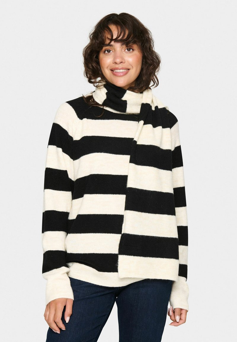 Saint Tropez GARBIE - Sjaal - ice black stripe