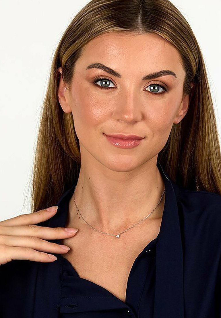 Live Diamond LAB GROWN - Halskette - silberfarben