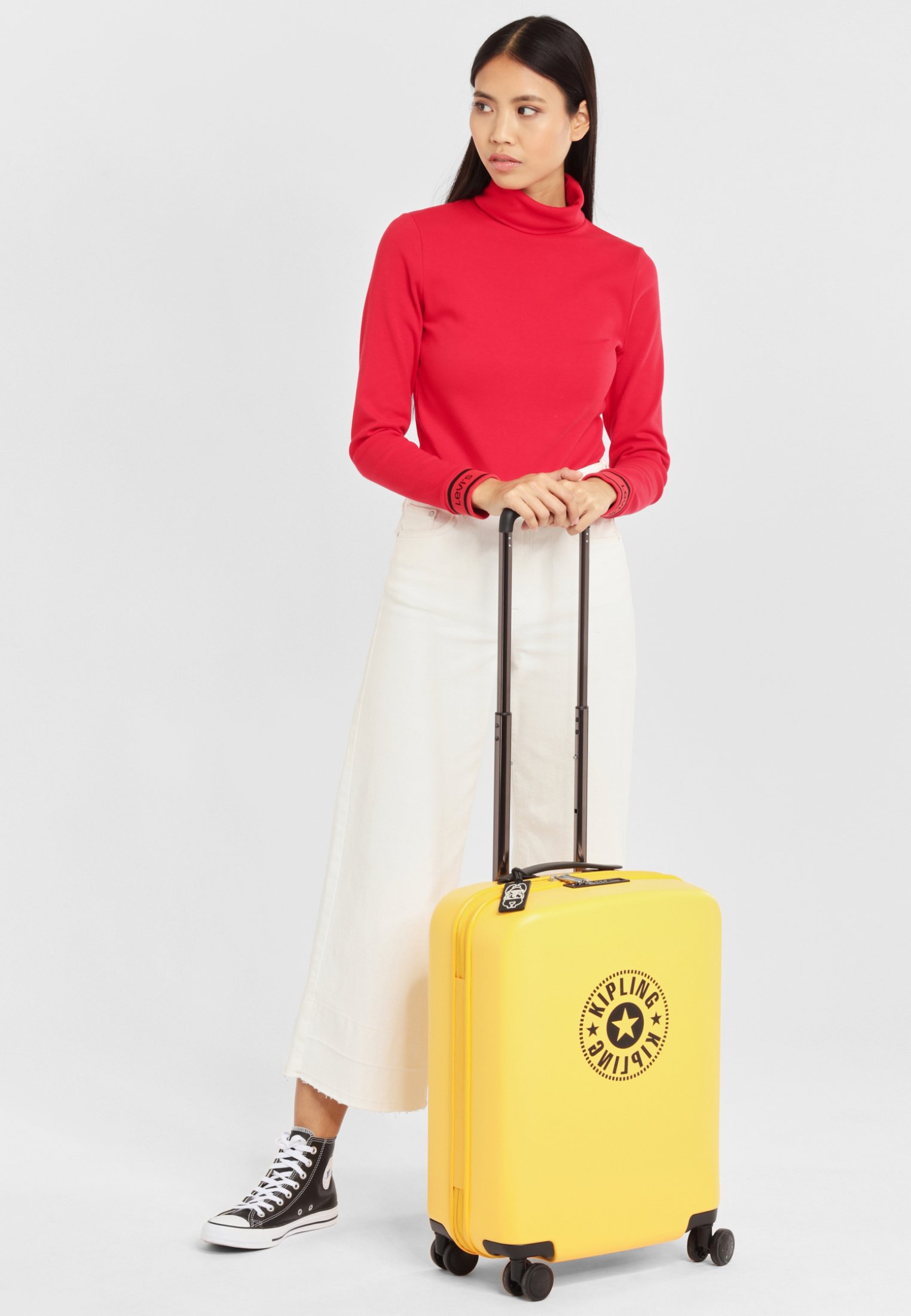 Kipling CURIOSITY S - Trolley - vivid yellow nc/giallo screziato - Zalando .it