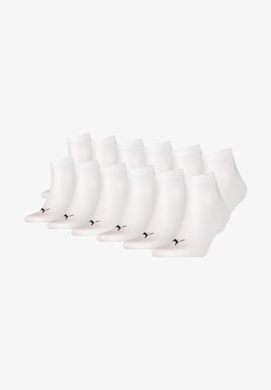 Puma UNISEX QUARTER 12ER PACK ECOM LOGO - Socken - weiß