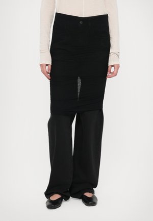 PANTS POCKETS - Blugi drepți - black