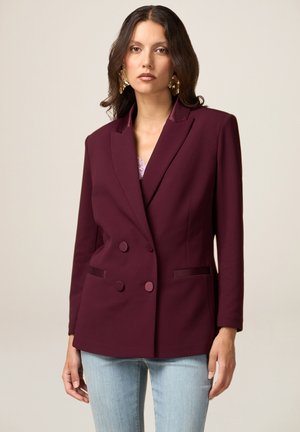 Oltre DOPPIOPETTO CON DETTAGLI IN - Blazer - bordeaux