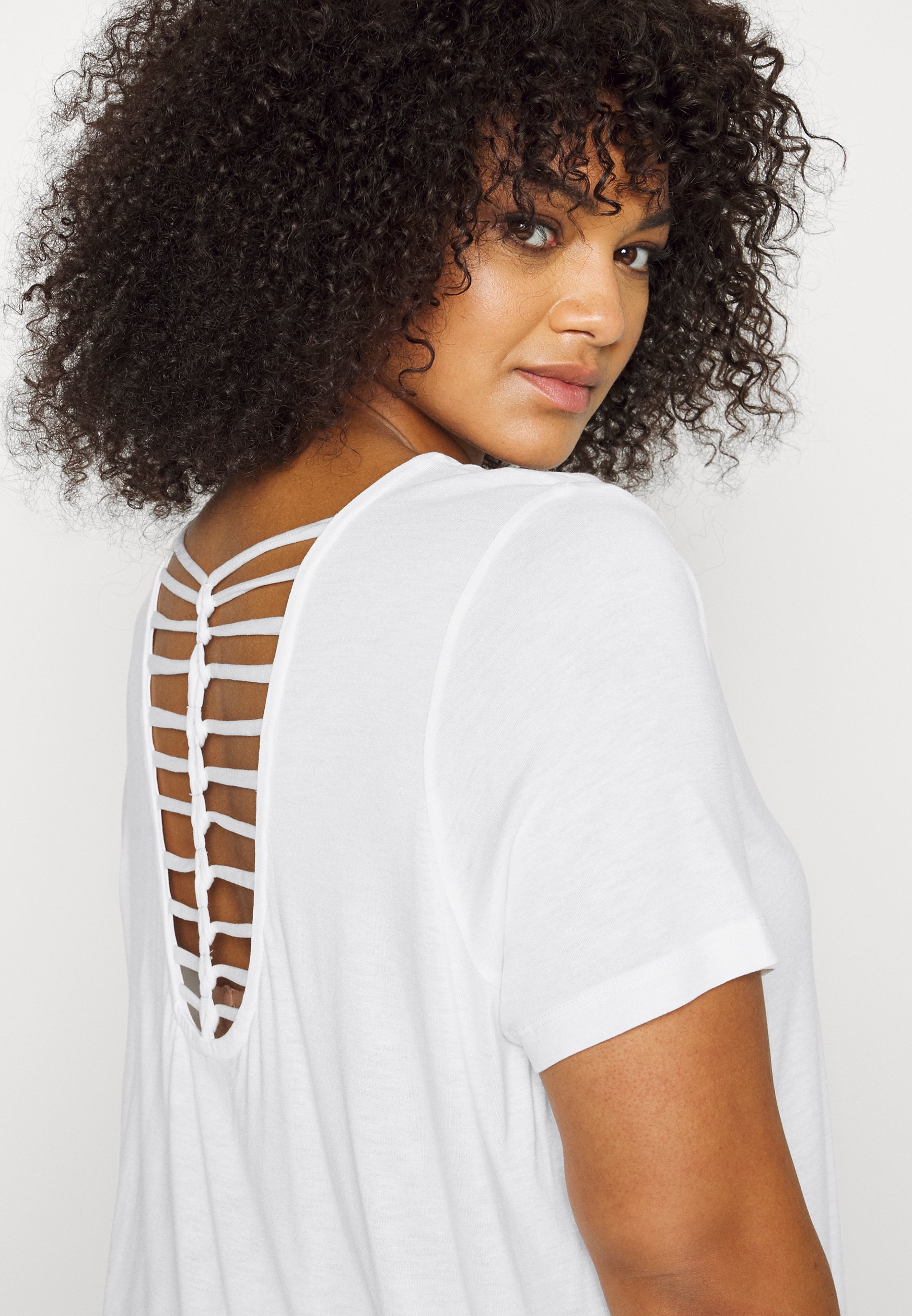 T-shirt med print - cloud dancer 