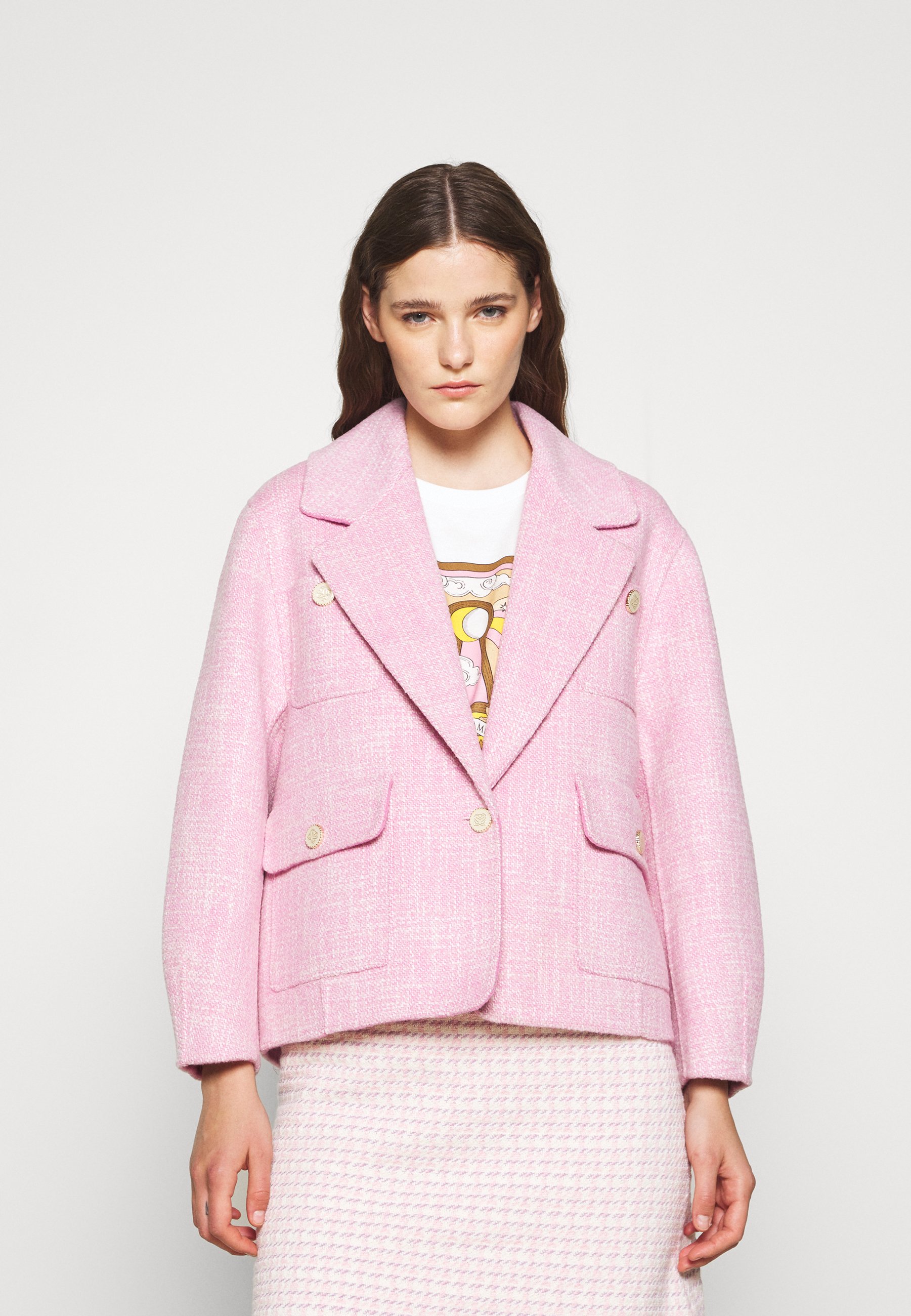 sandro pink blazer