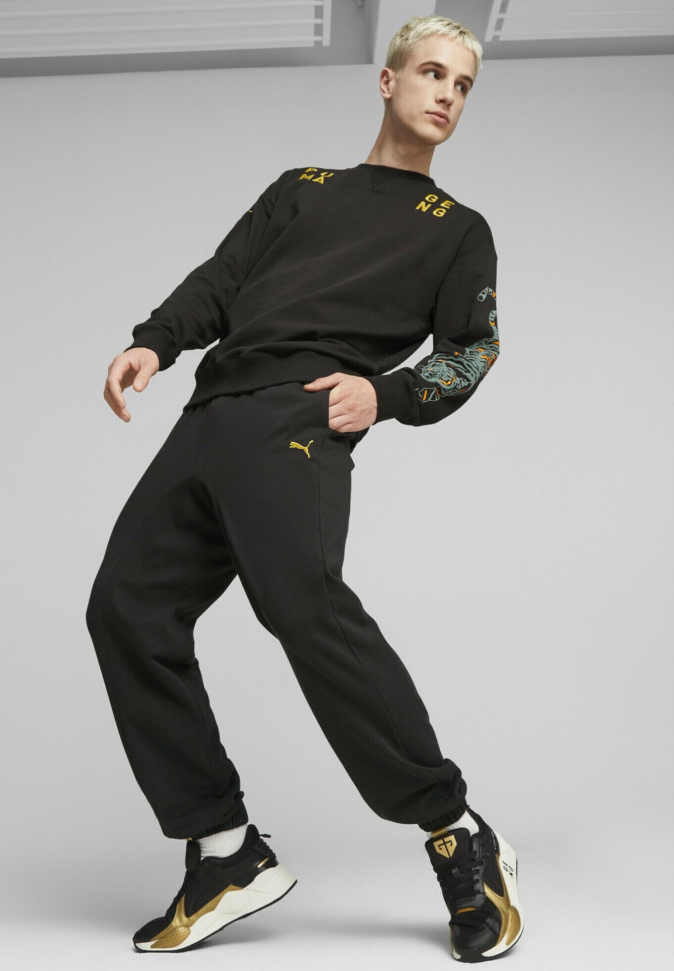 Puma GEN G RS-X ESPORTS - Sneakers basse - black gold/nero
