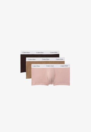 Calvin Klein Underwear, LOW RISE ICON 3 PACK - Calzoncillos bóxer cortos - soft mocha/woodland