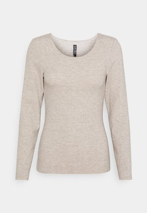 PCVERA LOUNGE - Topper langermet - white pepper