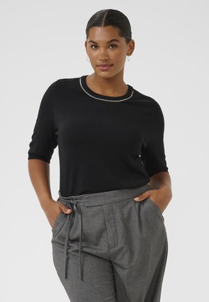 Kaffe Curve CARLA - T-shirt print - black deep