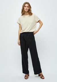 Desires ARVIN MID WAIST WIDE LONG - Hlače - black