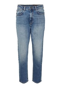 NMMONI HIGH WAIST - Jeans baggy - dark blue denim