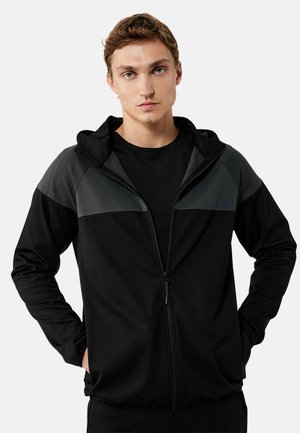 Koton HOODED - Sweatjacke - black