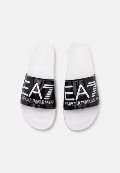 EA7 Emporio Armani UNISEX - Чехли за басейн - black/white