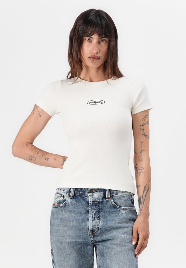 SLIM - Basic T-shirt - sandy shore2