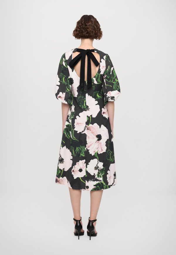 VOLUME SLEEVES MIDI DRESS - Day dress - umber windflower3