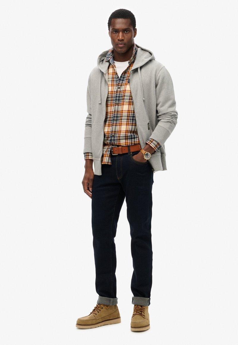 Superdry & Co Sweater met rits grijs