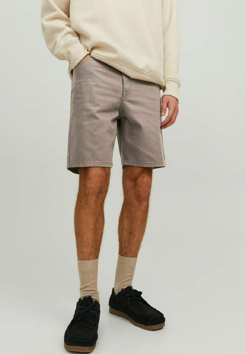 Jack & Jones CHRIS ORIGINAL AKM - Shorts di jeans - dark brown black denim