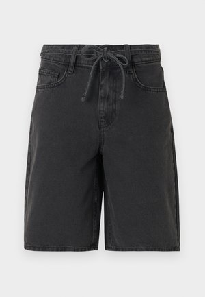 Noisy May, NMMAISY LOOSE - Džínové kraťasy - black denim