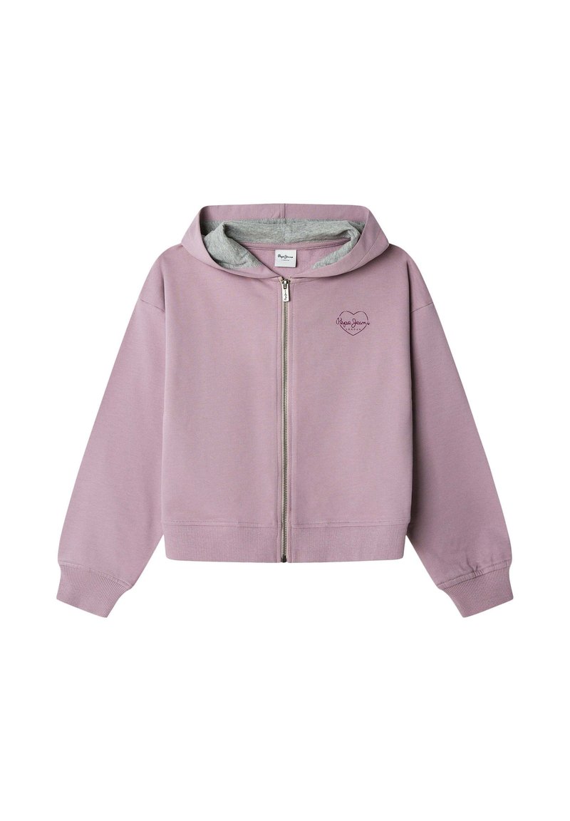 Pepe Jeans Mikina so zipsom - light orchid purple