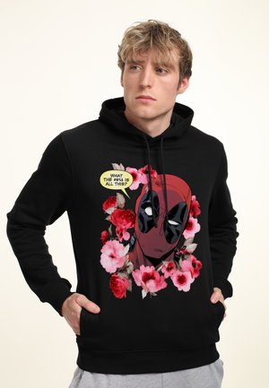 DEADPOOL WHAT IS THIS - Jersey con capucha - black