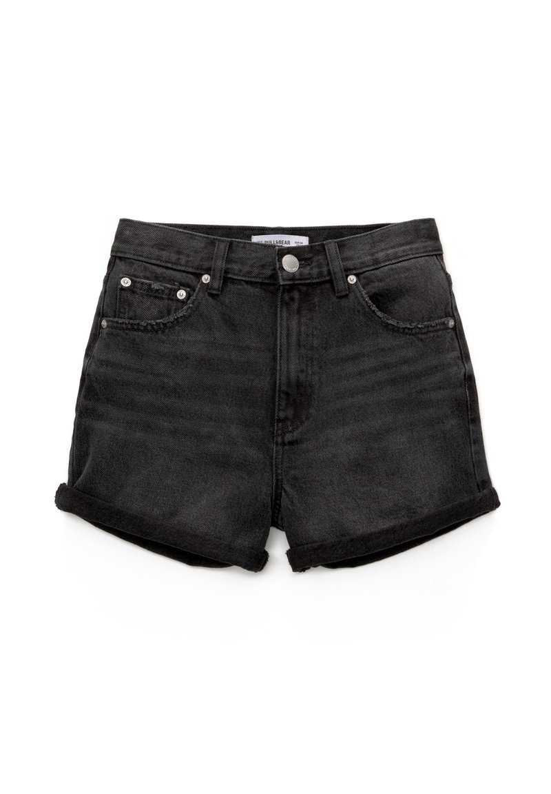 PULL&BEAR Jeansshort zwart