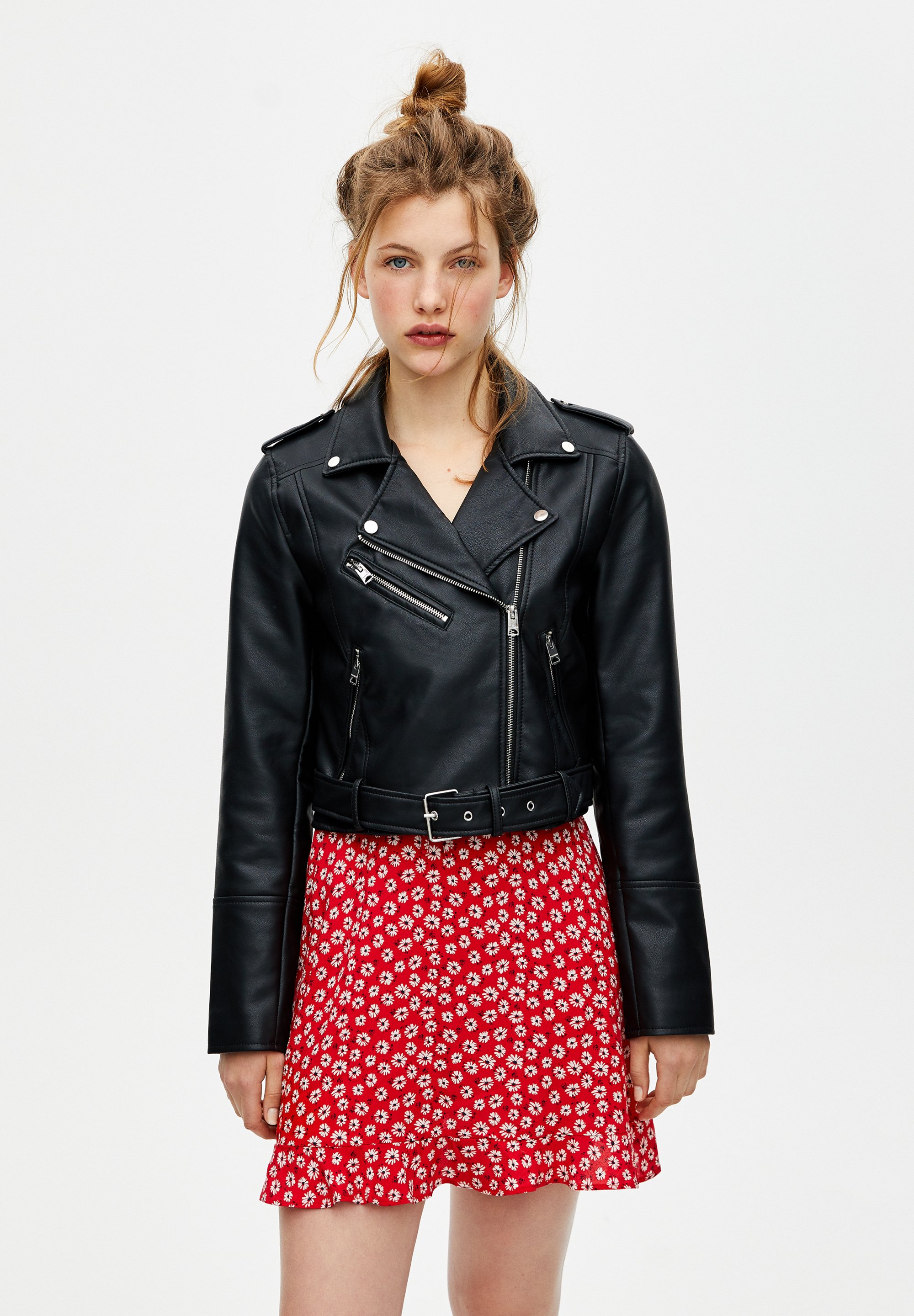 PULL\u0026BEAR Giacca in similpelle - black/nero - Zalando.it