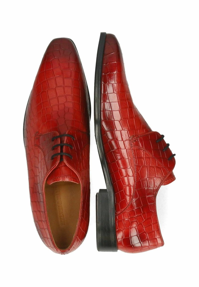 Chaussures Oxford Melvin & Hamilton Homme Elvis 86 - Cuir Véritable, Faites à La Main, Style Plat Classique