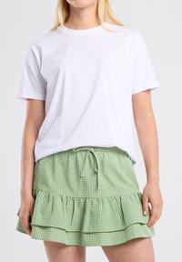 America Today RINNA - A-linjainen hame - white/green