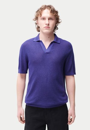 OPEN COLLAR - Poloshirt - skipper blue