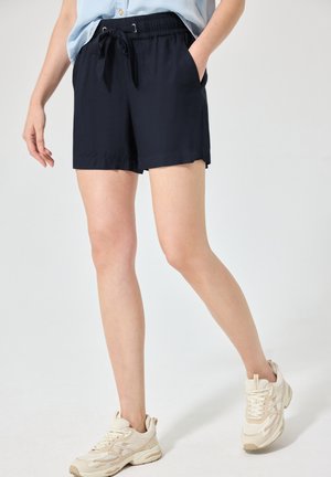 Street One Studio MID WAIST SHORTS IM LOOSE FIT - Shorts - maritime blue