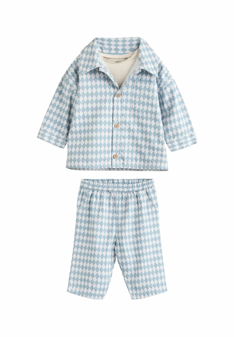 Next 3 PIECE SET REGULAR FIT - T-shirt - bas - blue harlequin