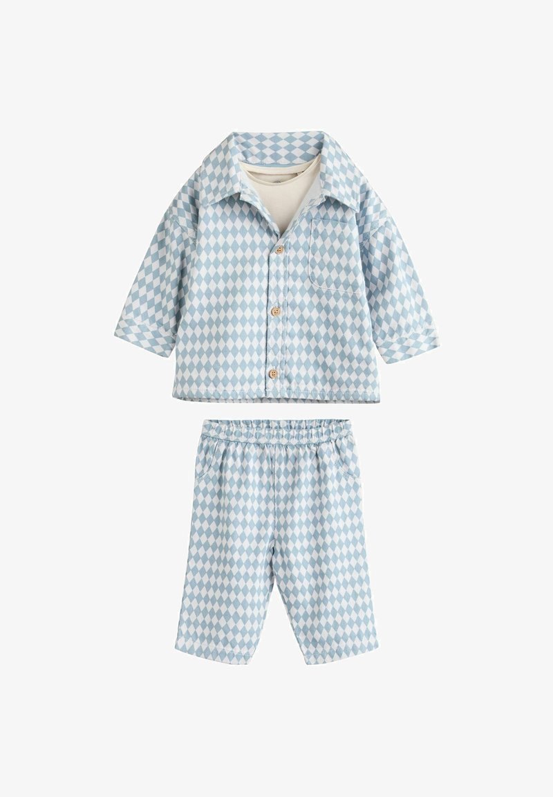 Next 3 PIECE SET REGULAR FIT - T-Shirt basic - blue harlequin