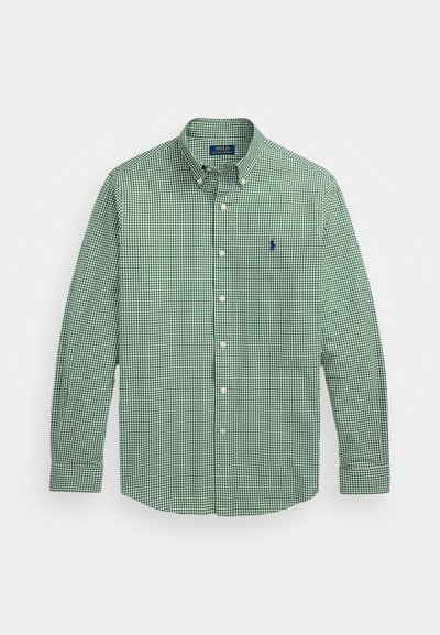 Polo Ralph Lauren CUSTOM FIT GINGHAM STRETCH POPLIN SHIRT - Πουκάμισο - new forest white