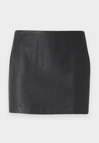 WYNRO - Falda de cuero - black