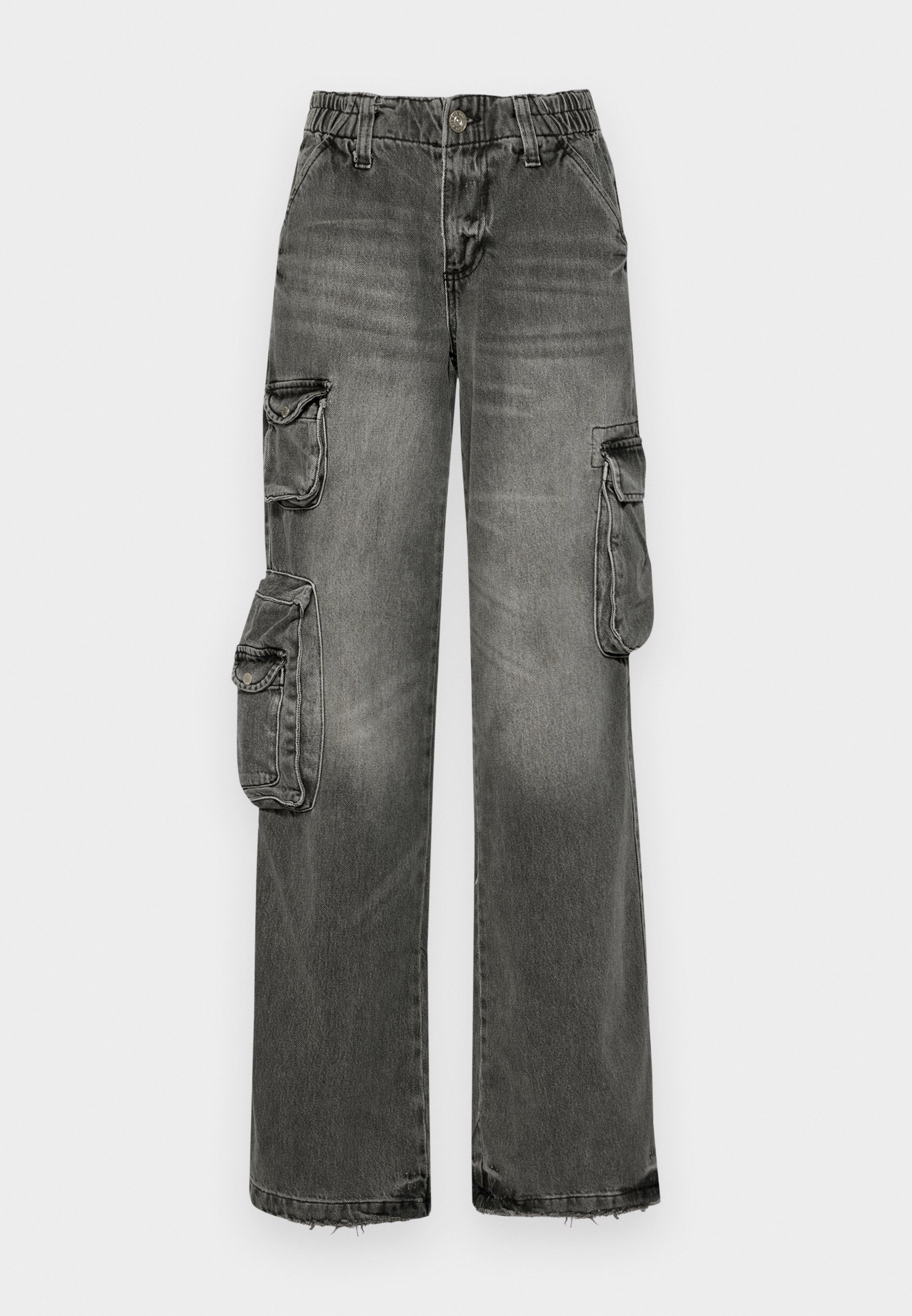 【KIXI】★(UNISEX) Side Track Wrinkle Denim Pants KIXI】☆(UNISEX) Side Track Wrinkle Denim Pants
