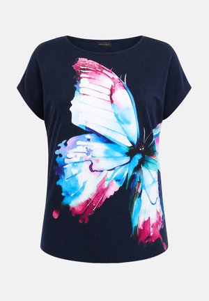 Anna Field by Zalando, BUTTERFLY - Тениска с щампа - navy