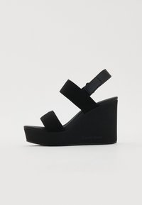 WEDGE - Keilsandalette - triple black