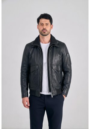 THE DUDE-FN - Leren jas - black