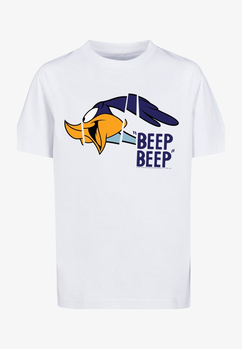 F4NT4STIC LOONEY TUNES ROADRUNNER BEEP BEEP - Print T-shirt - white