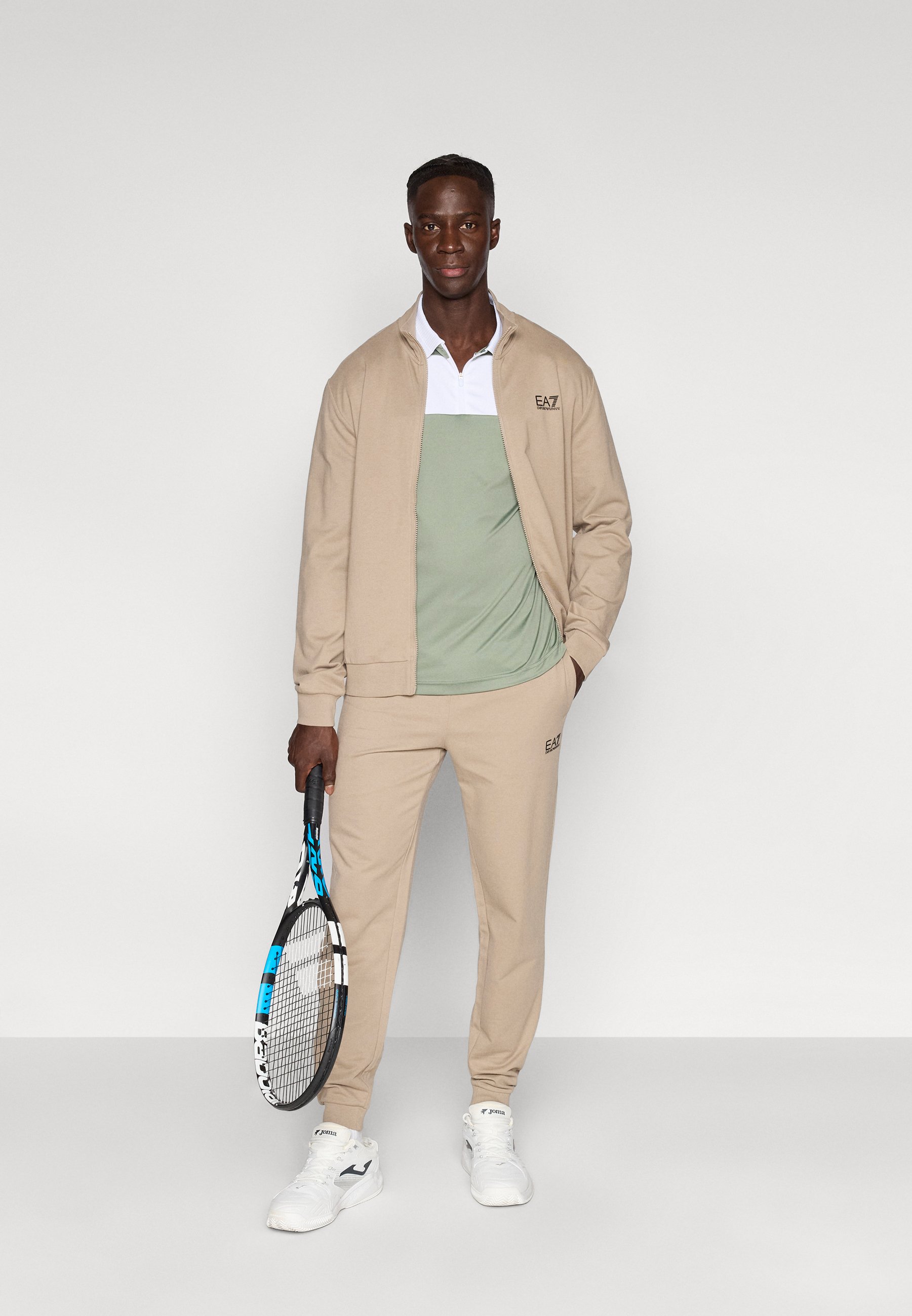 EA7 Emporio Armani TRAIN CORE SUIT TOP SET - Tracksuit - roasted